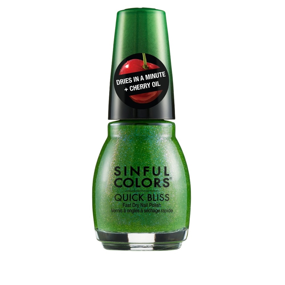 SinfulColors Quick Bliss Fast Dry Nail Polish in Bite NWT